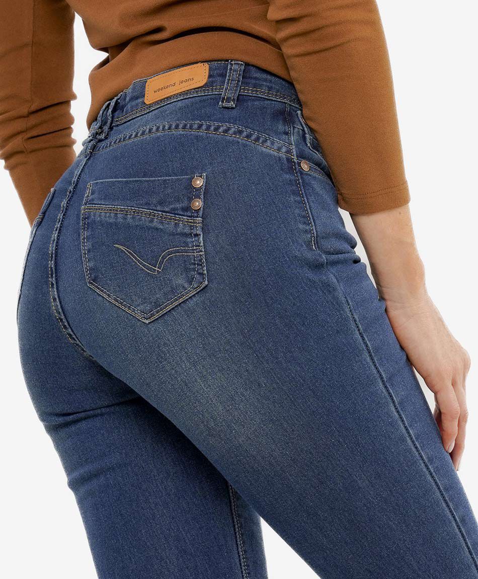 Jeans mujer desgastado skinny fit