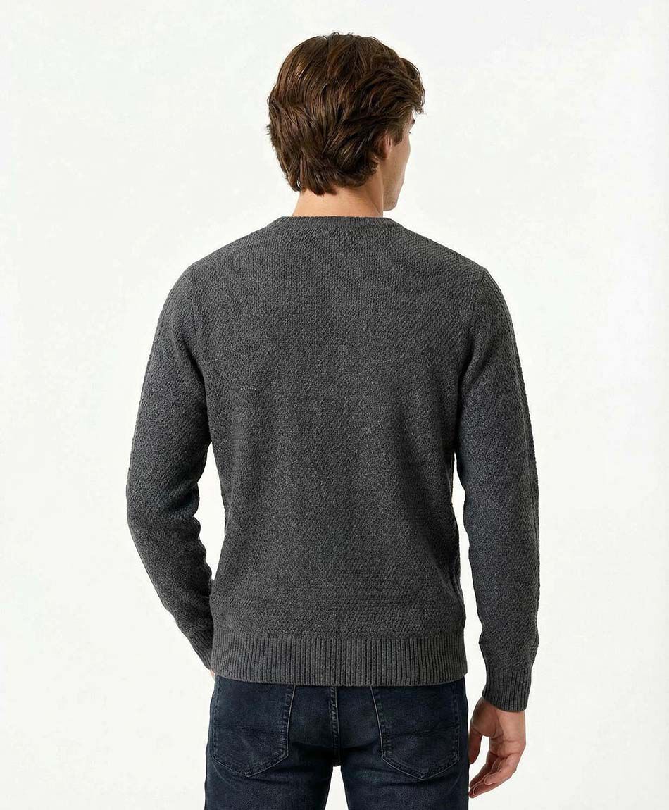 Sweater hombre jacquard lineal