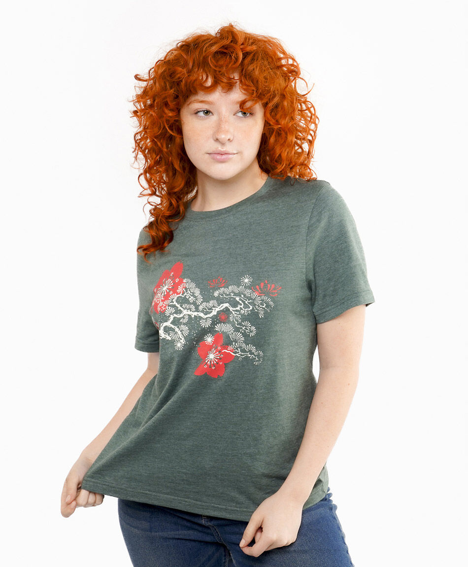 Remera mujer jardin japones