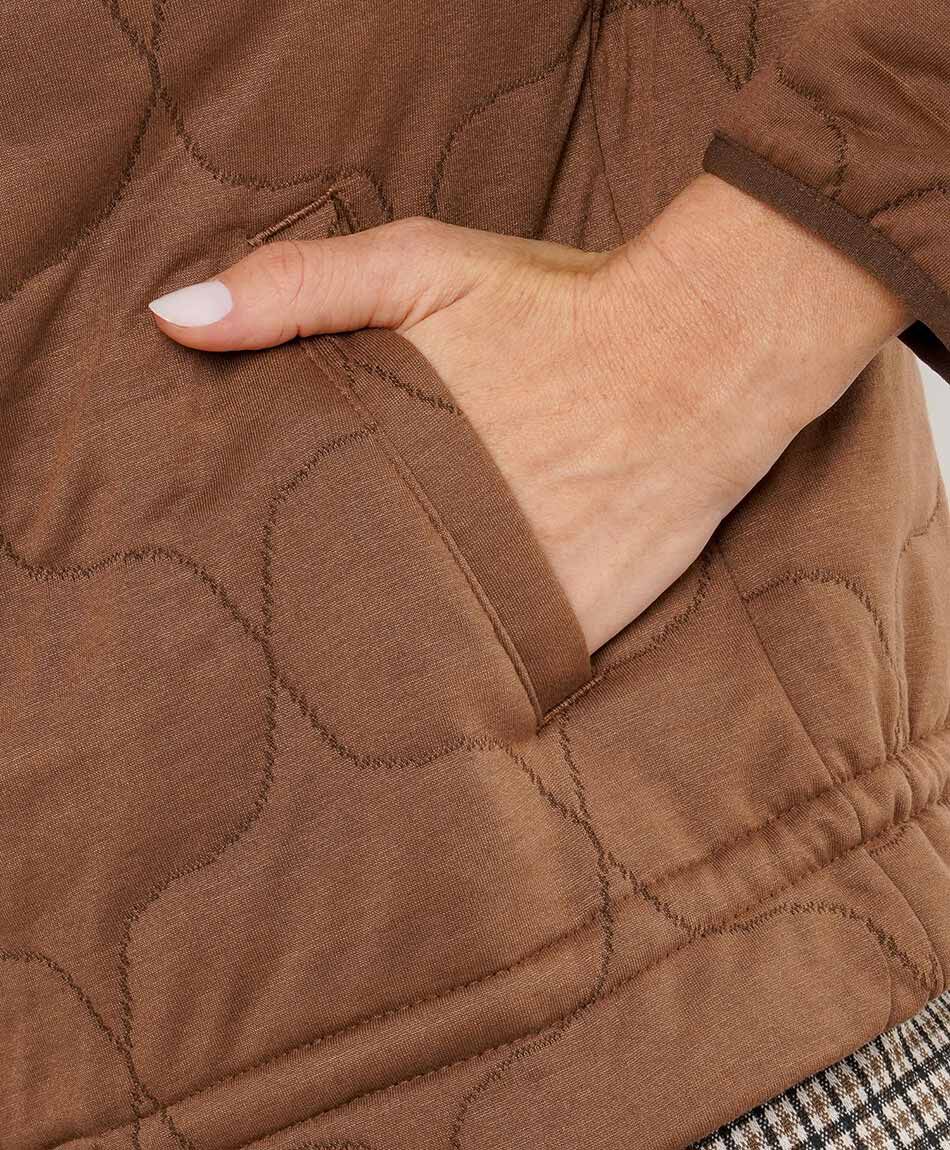 Campera mujer bomber chocolate