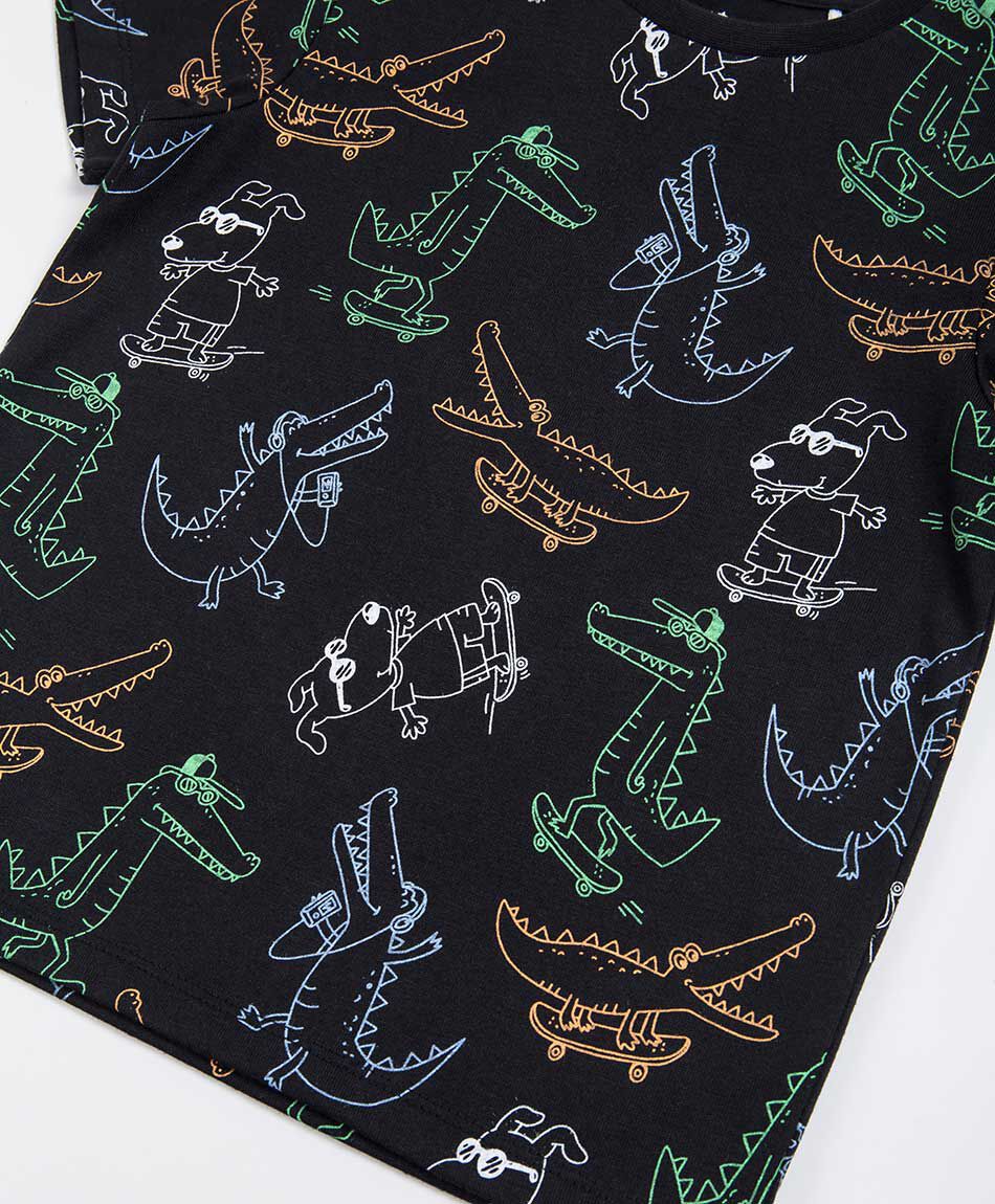 Remera beb&eacute; dinosaurios colores