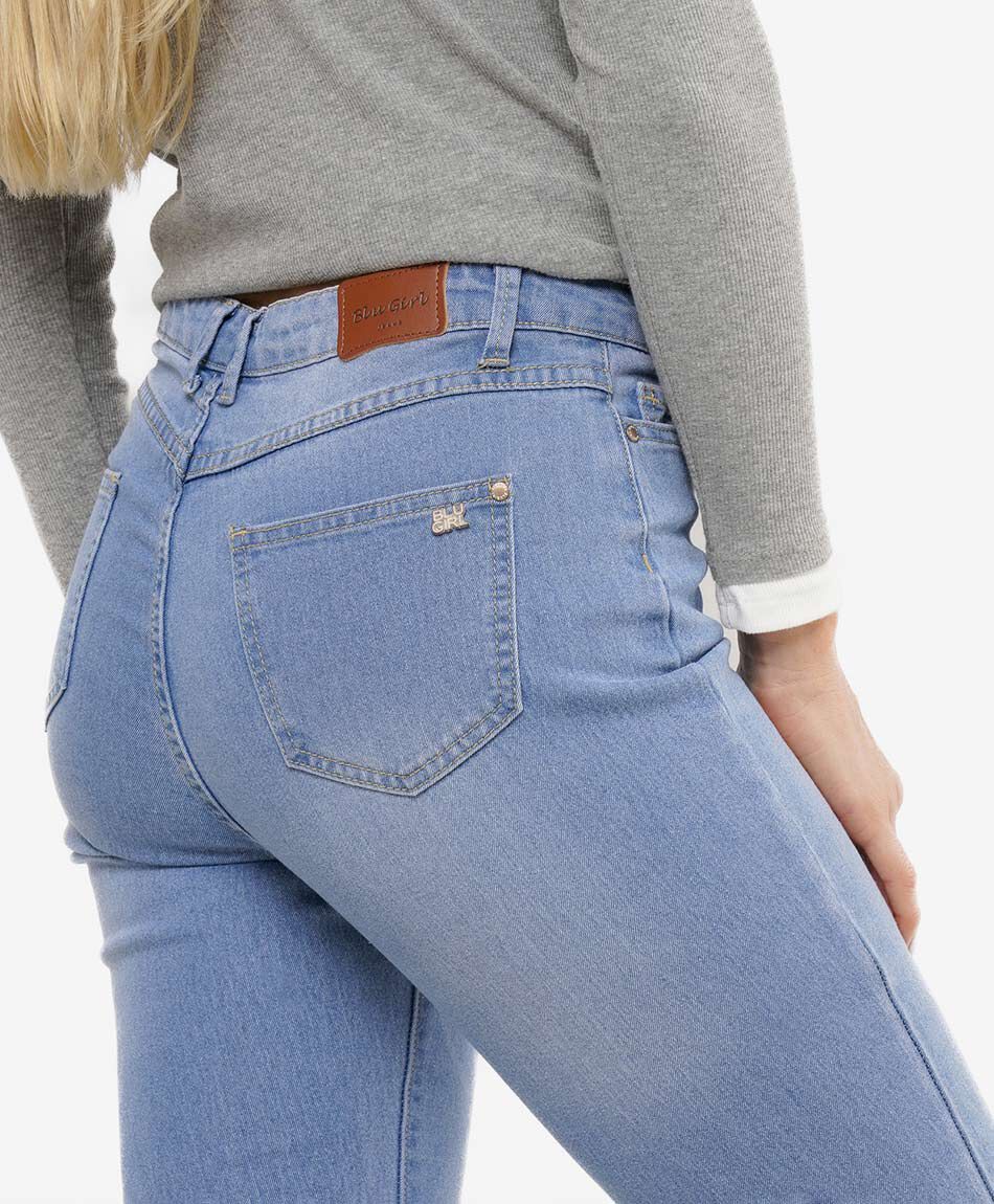 Jeans mujer botones skinny fit