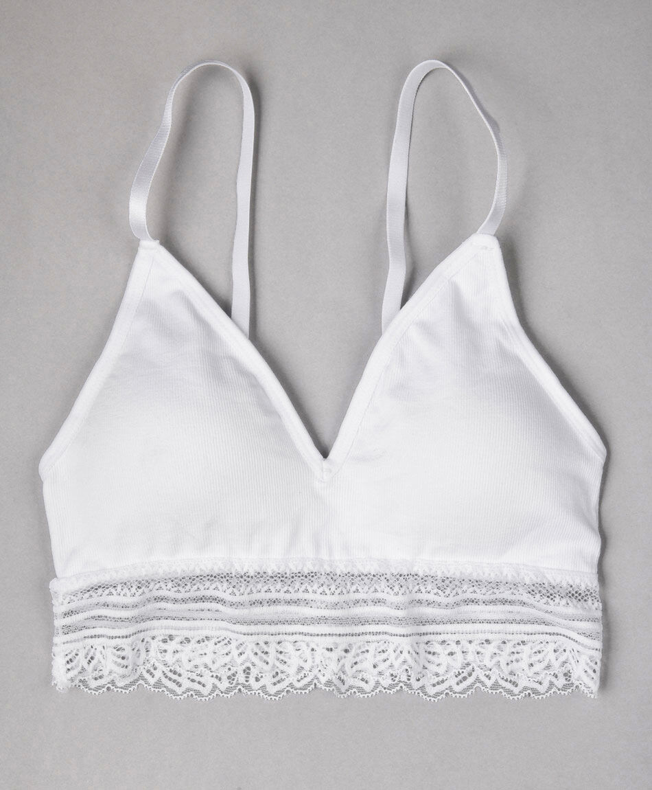 Bralette mujer seamless encaje