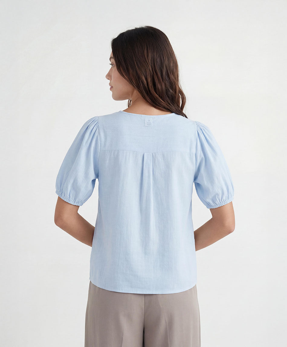 Camisa mujer doble lazo