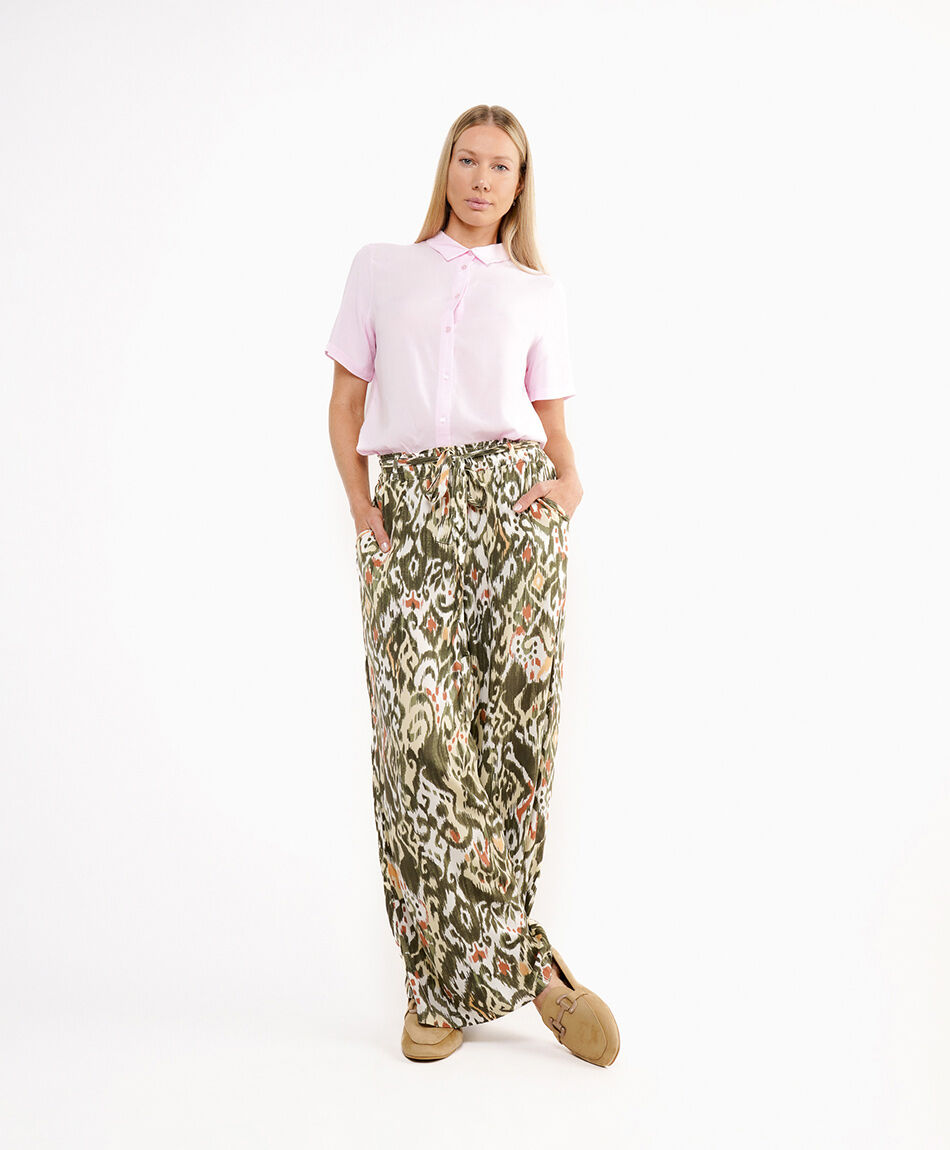 Pantal&oacute;n mujer estampado abstracto