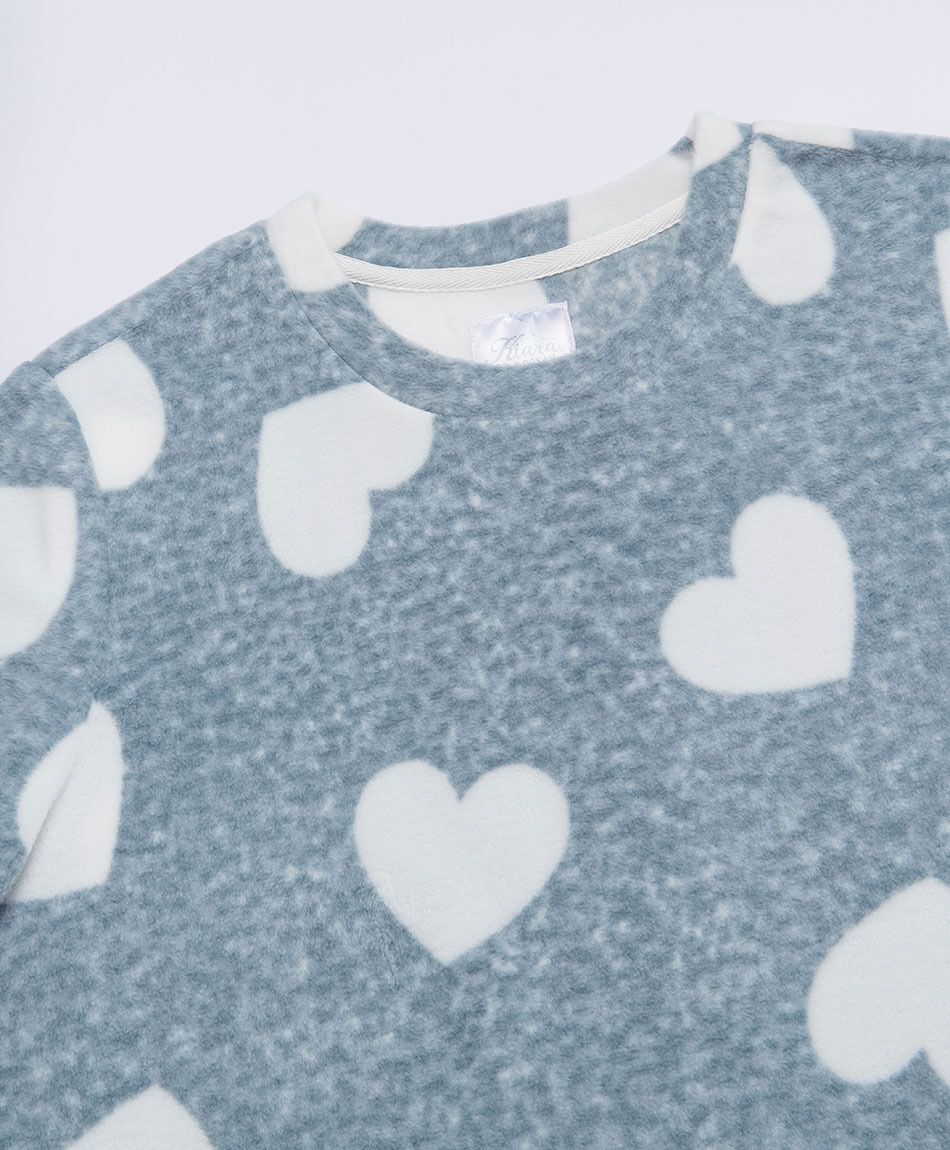 Pijama mujer micropolar corazones