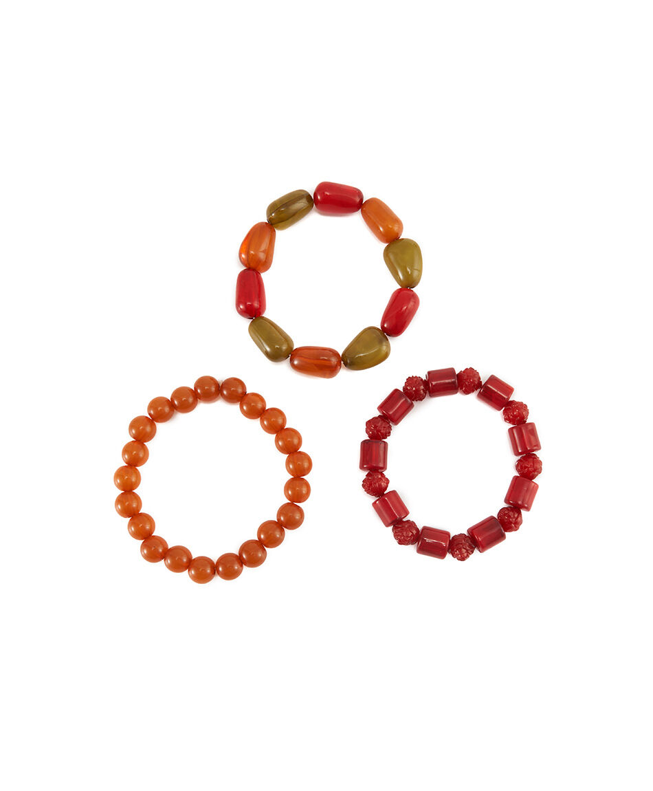 Set pulseras mujer piedras