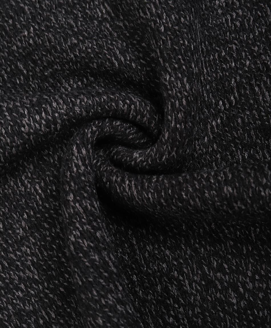 Sweater hombre cierre medio lanoso