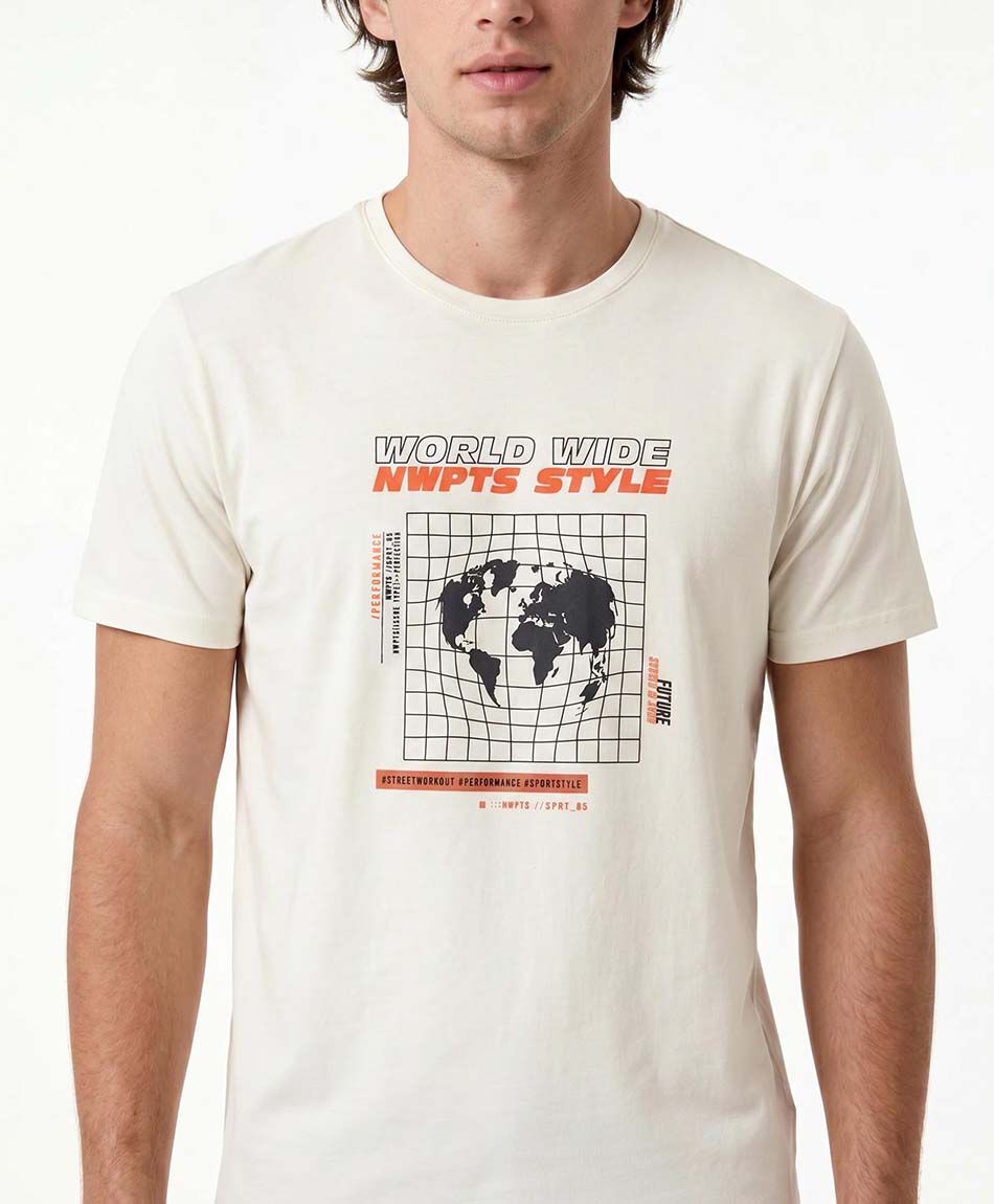 Remera deportiva hombre word wide