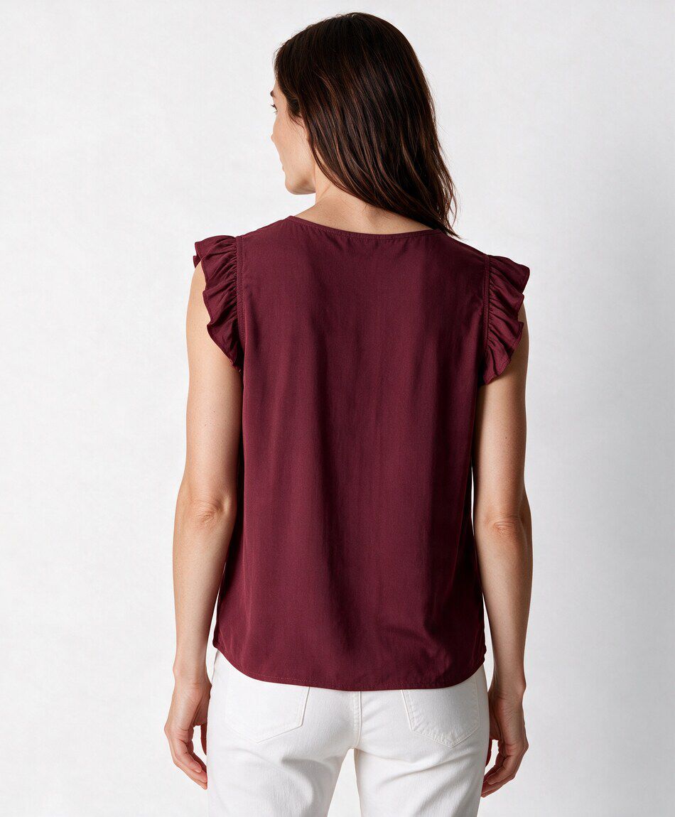 Blusa mujer lisa vuelos