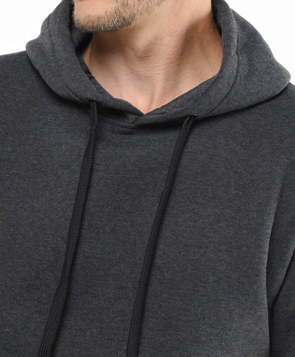 Buzo hombre liso capucha