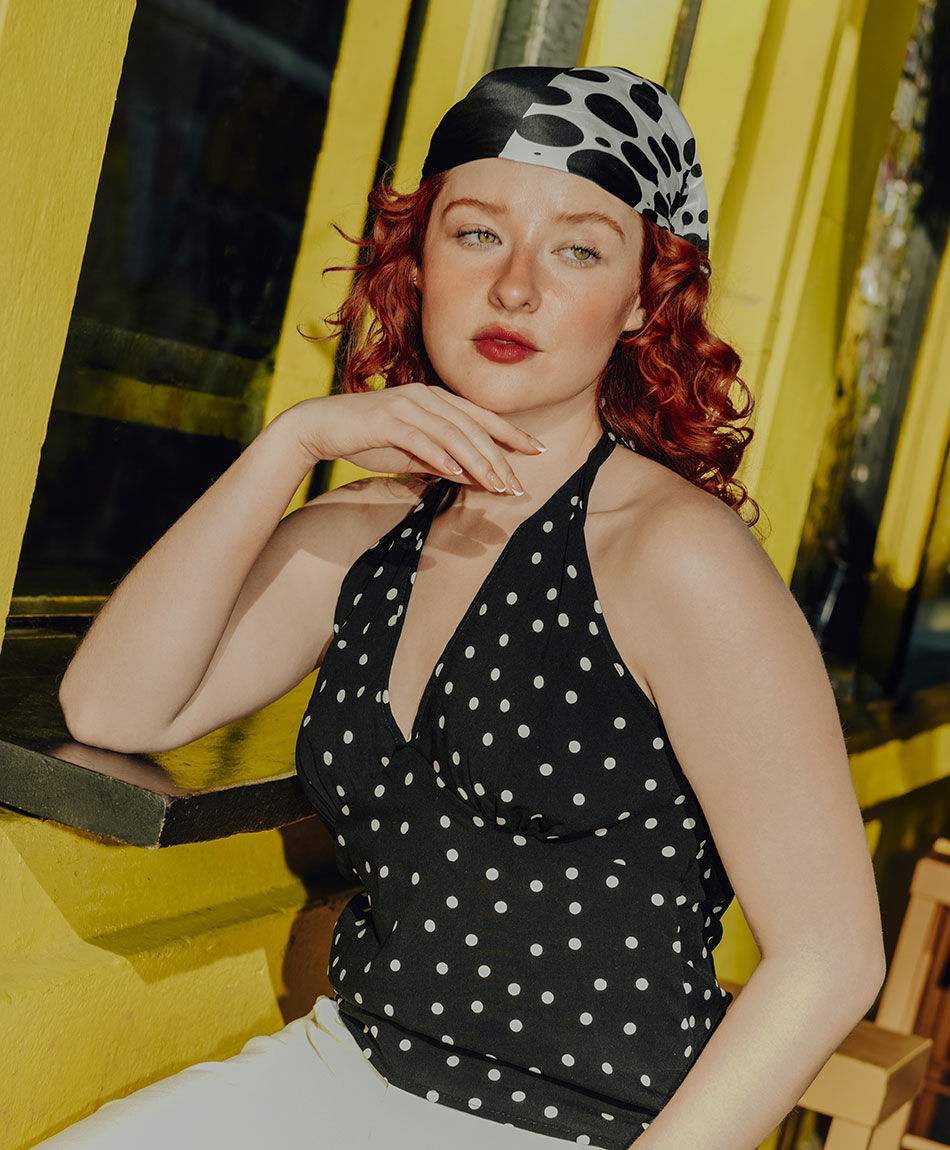 Camisa mujer top puntos