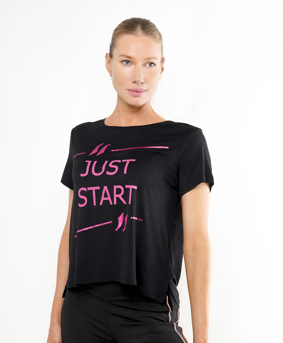 Remera deportiva mujer just start