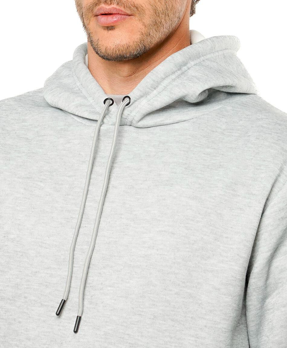 Buzo deportivo hombre liso gris