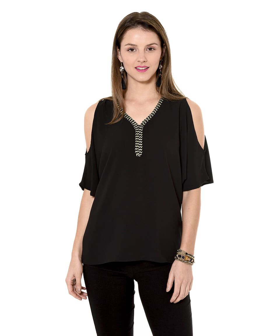 Blusa cordon dorado