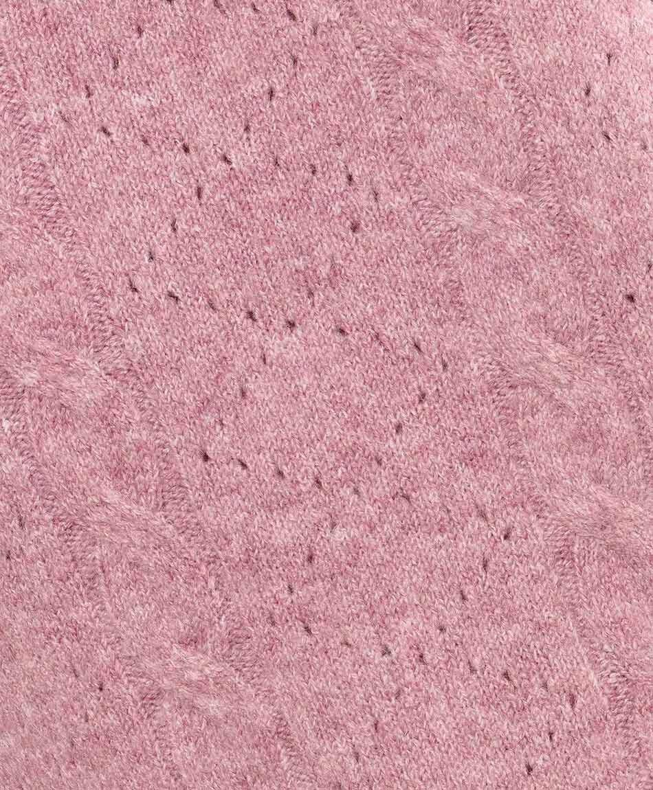 Sweater mujer jacquard tape rose