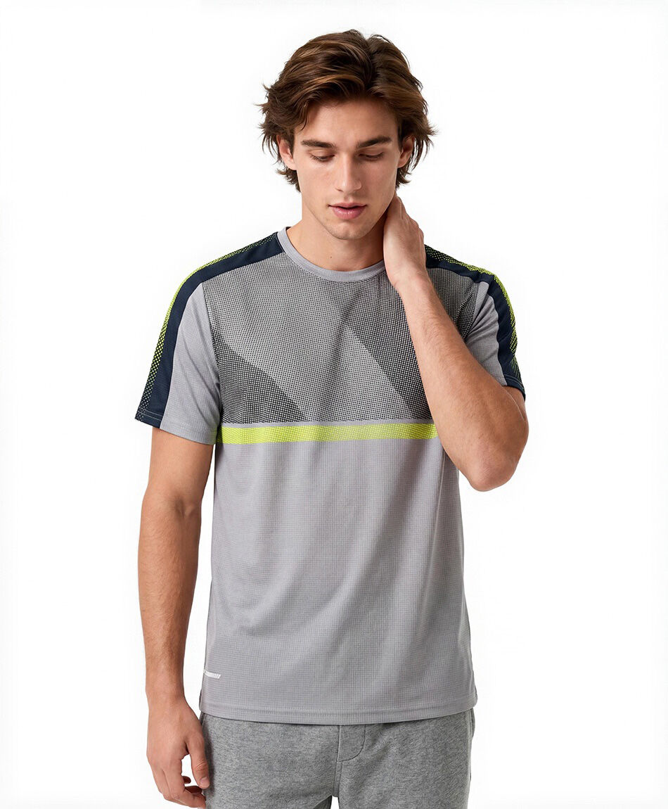 Remera deportiva hombre dise&ntilde;o mix