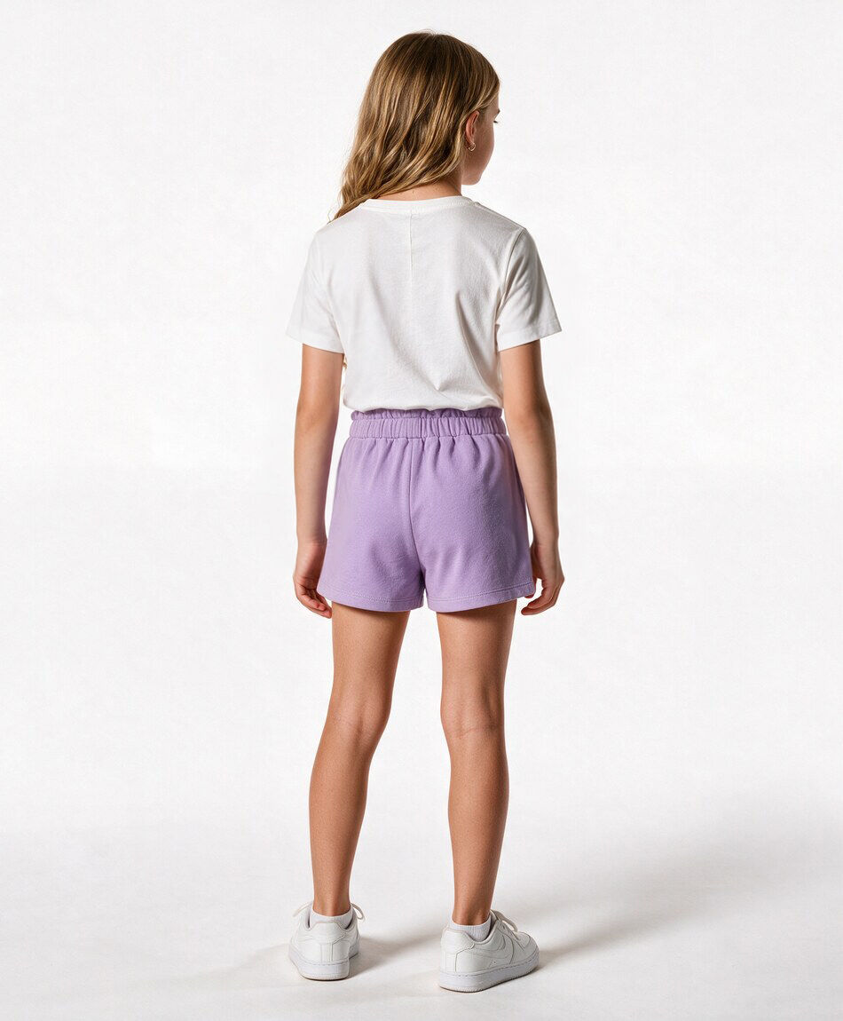 Short ni&ntilde;a b&aacute;sico lila