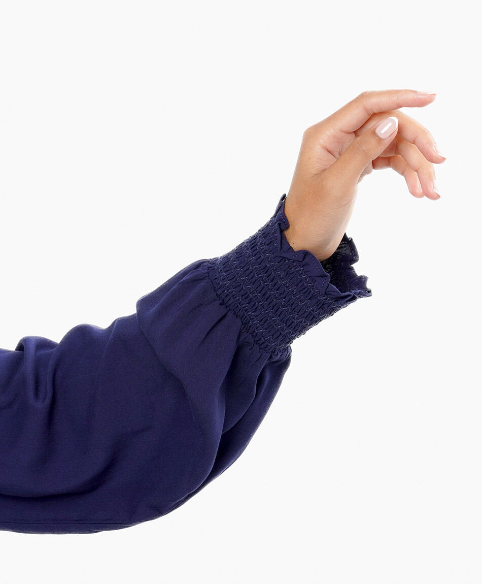 Camisa mujer mangas abullonadas