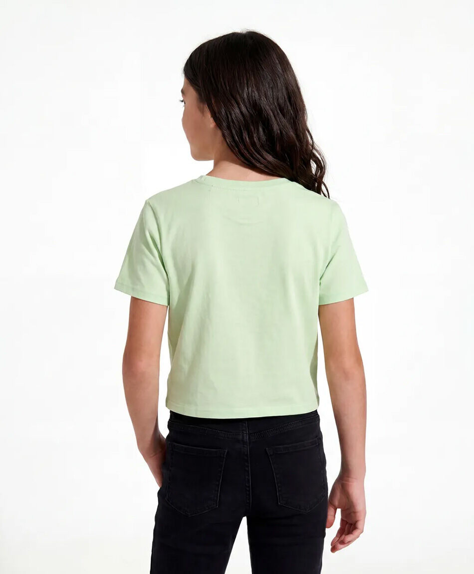 Remera ni&ntilde;a good vibes nudo
