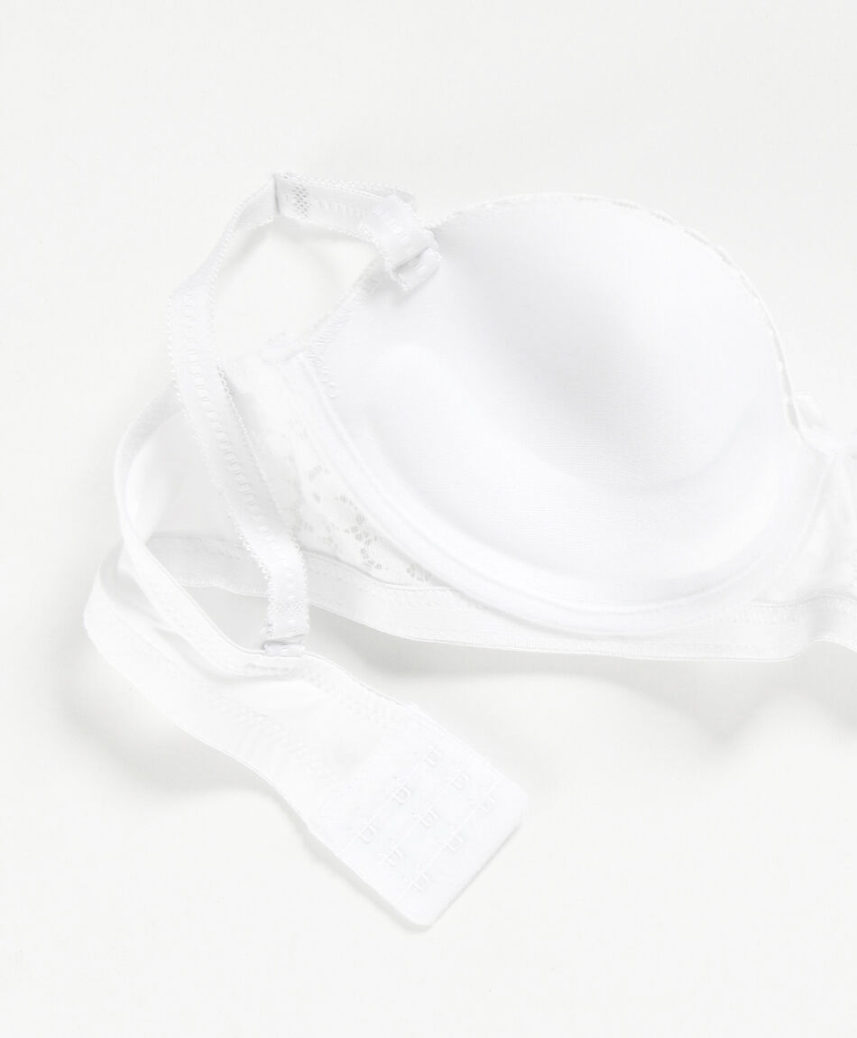 Corpi&ntilde;o mujer floreado strapless