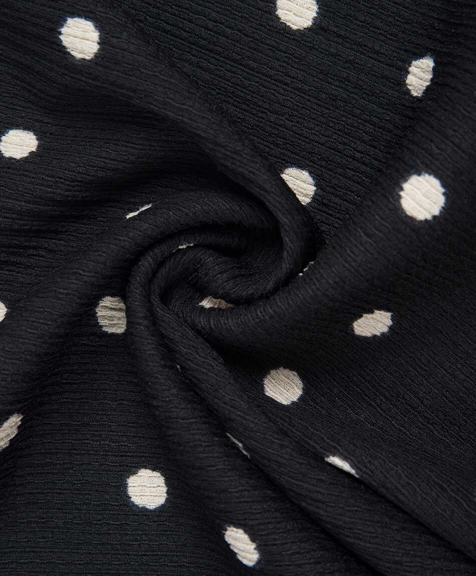 Remera mujer lunares elasticada