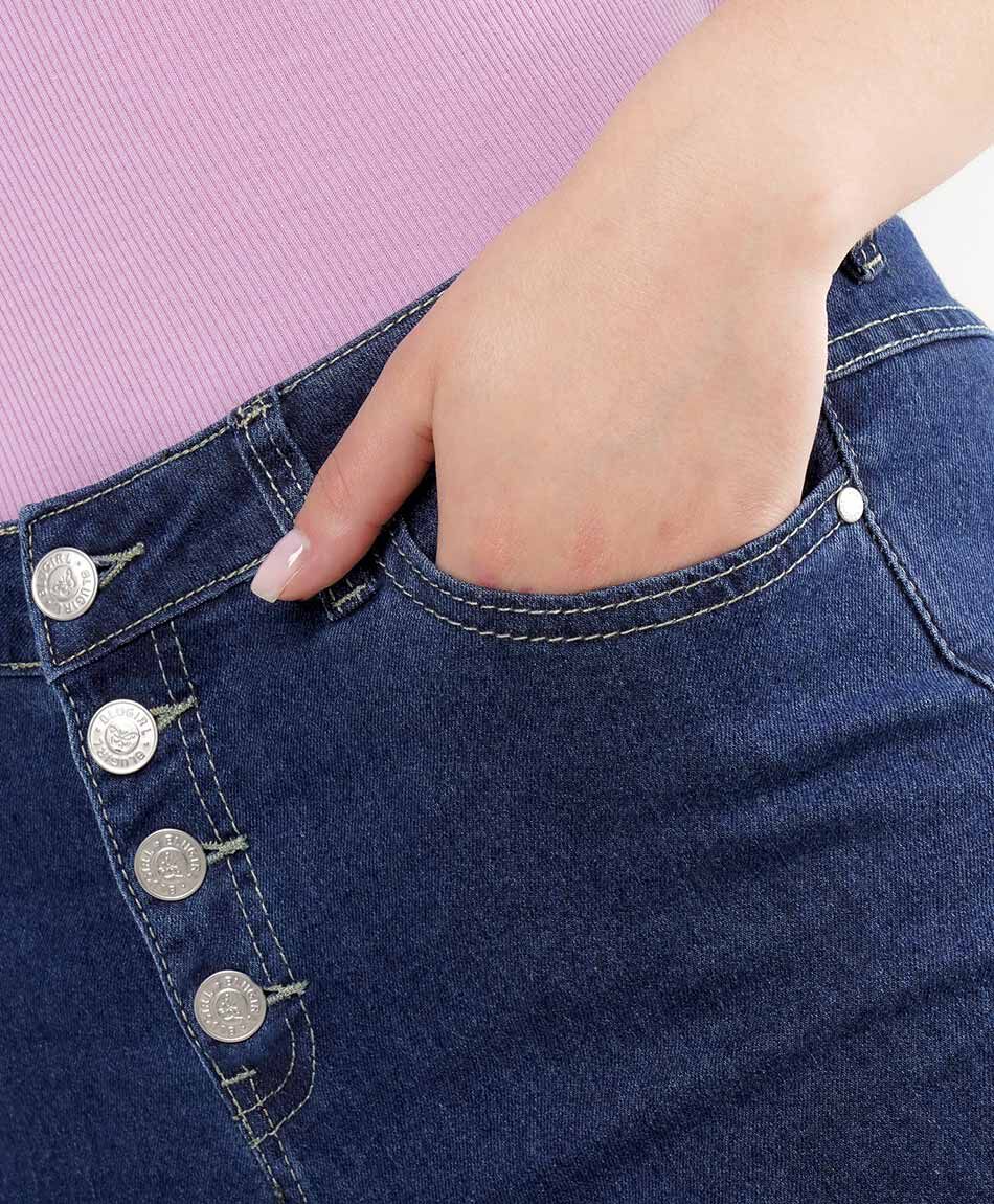 Jeans mujer mariposa bordada skinny fit