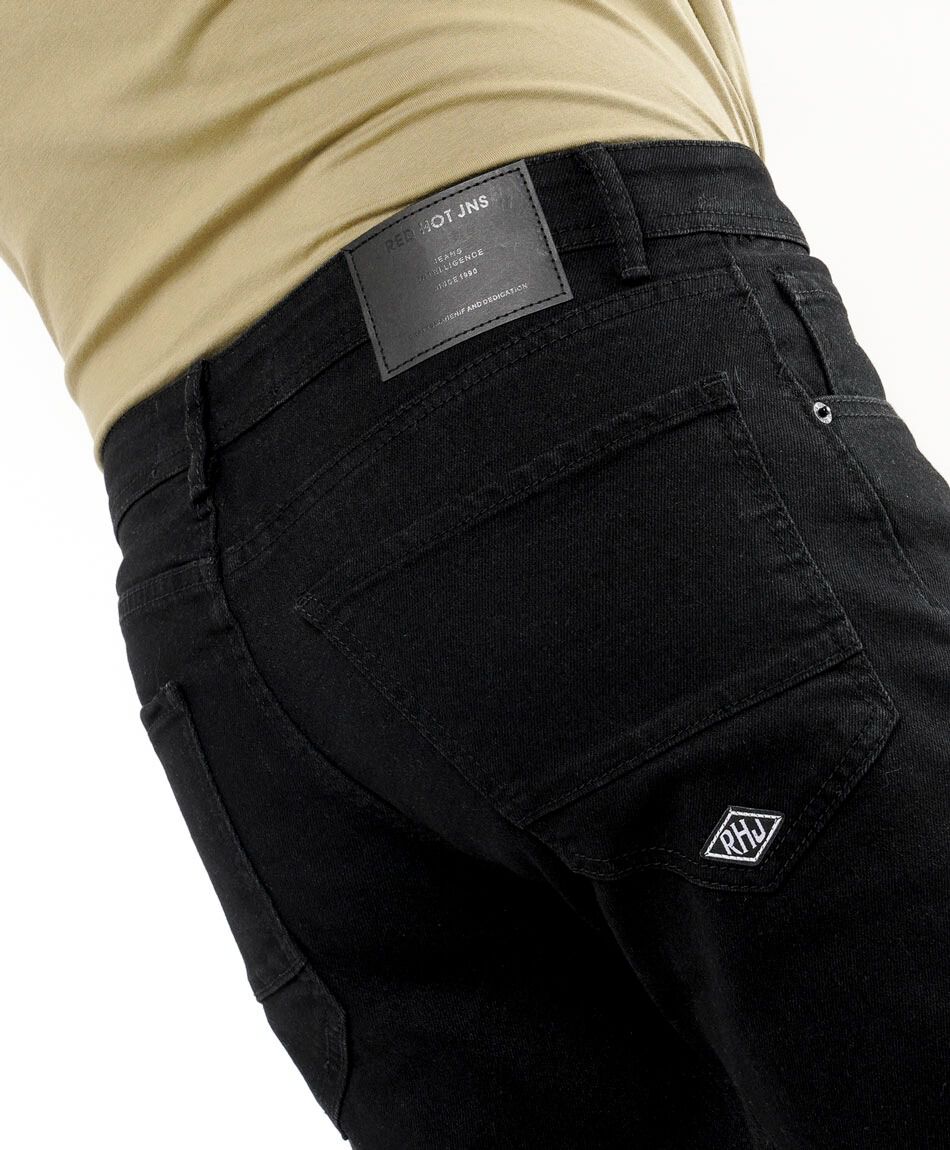 Jeans hombre negro super skinny fit