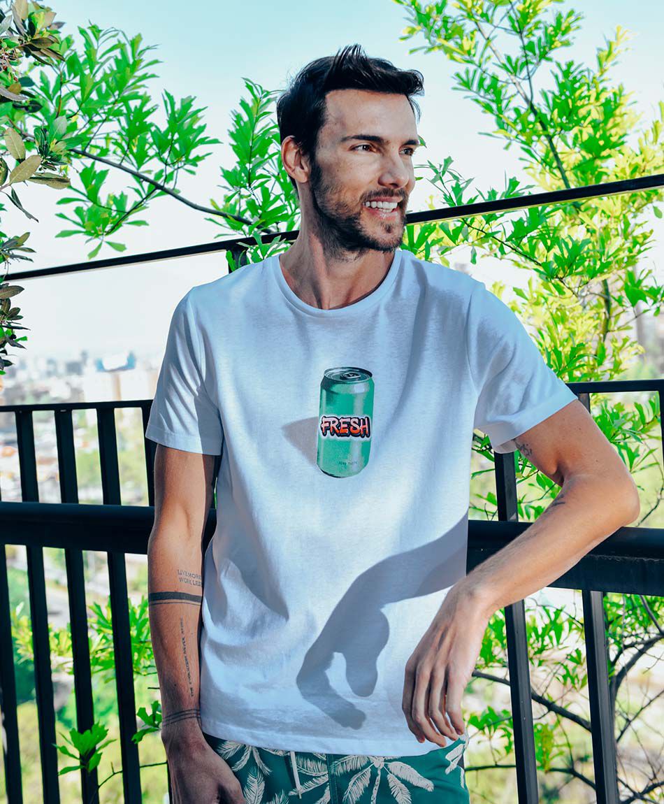 Remera hombre lata fresh