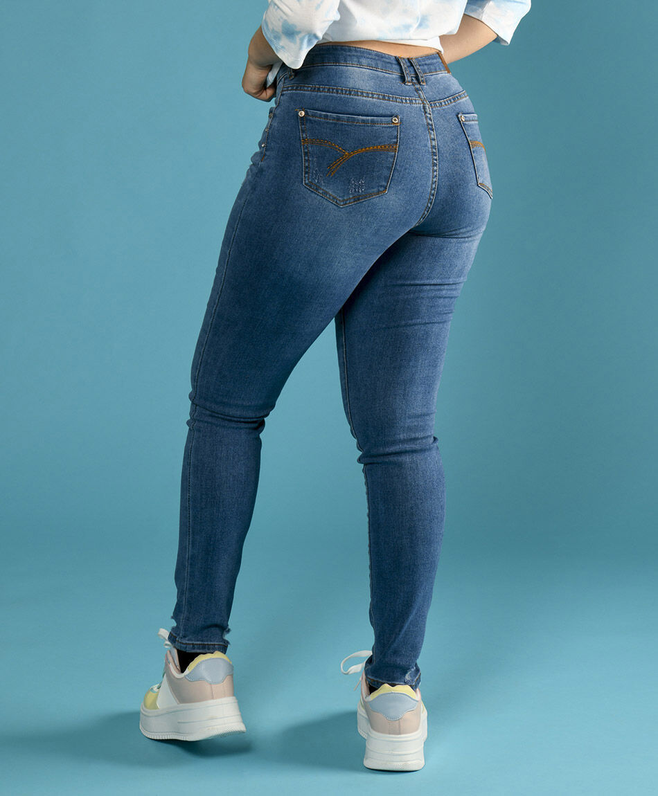 Jeans rivets lateral