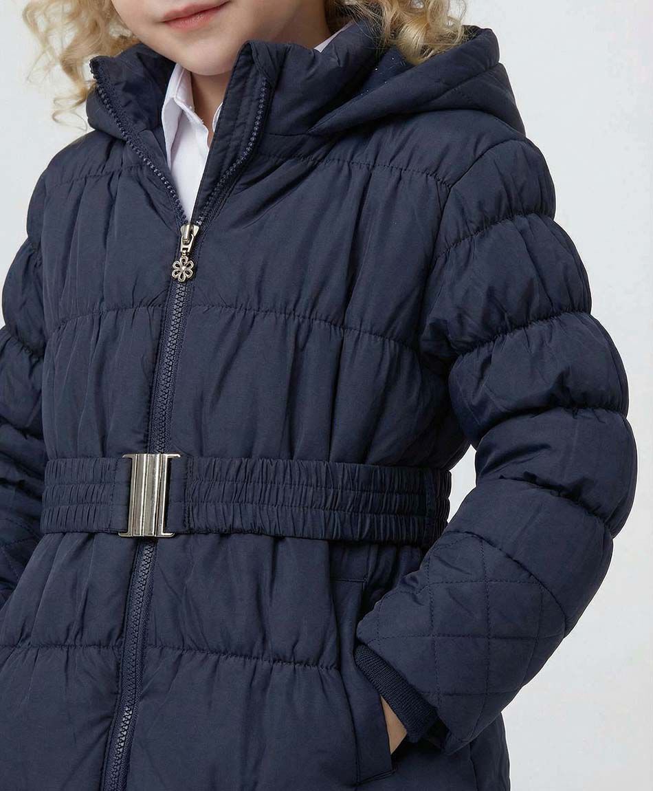 Parka escolar con cintur&oacute;n