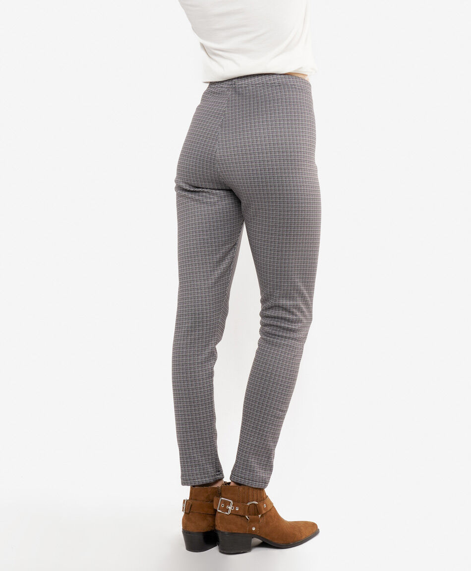 Leggins mujer forrada cuadrill&eacute; mix