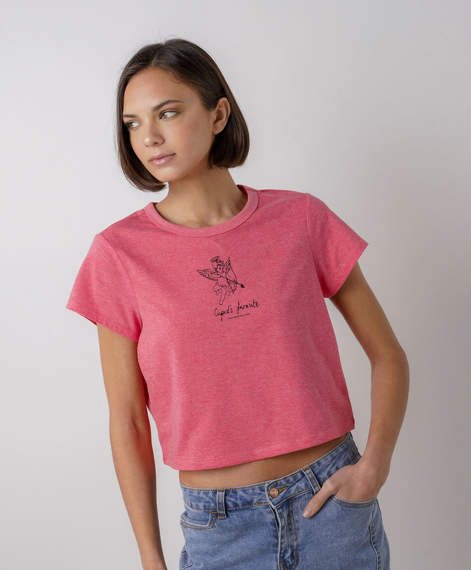 Remera mujer cupido crop