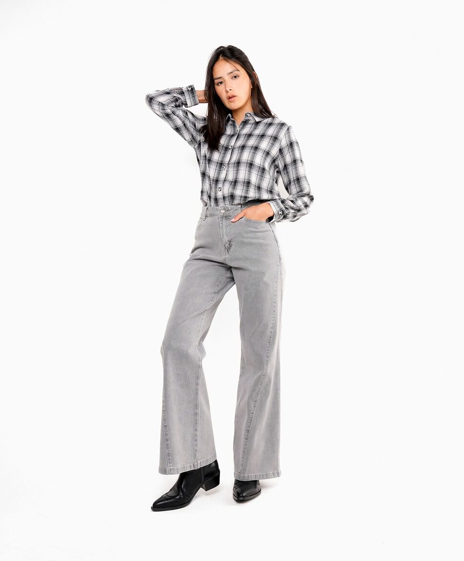 Jeans mujer estampado estrella