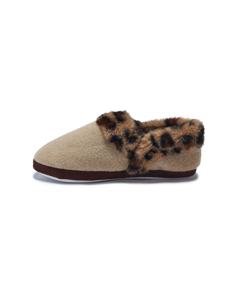 Pantuflas mujer animal print