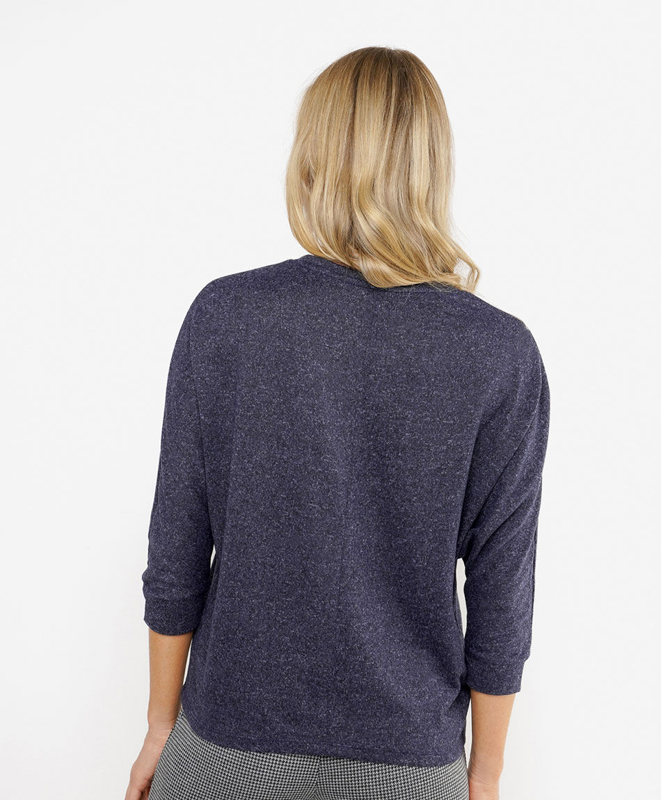 Remera mujer lanosa texto