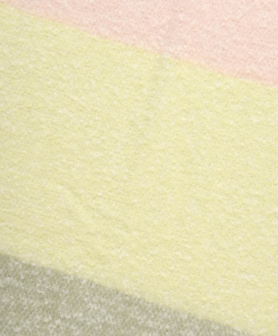 Bufanda mujer flecos rayas gruesas de colores