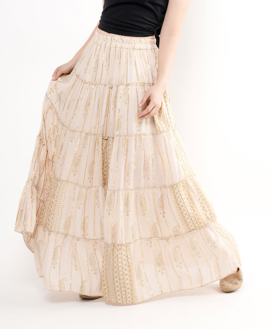 Pollera mujer pisos brillos