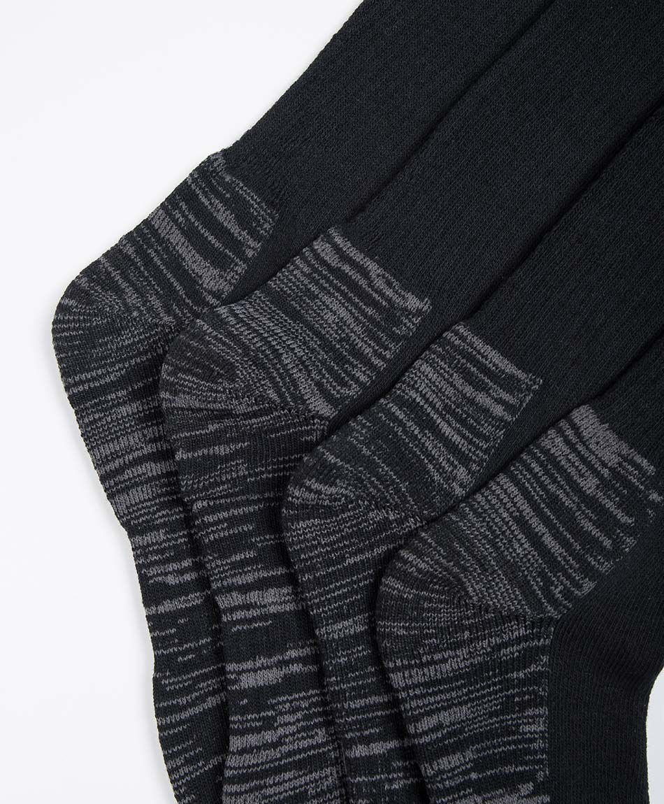 Pack 2 medias hombre termico negro