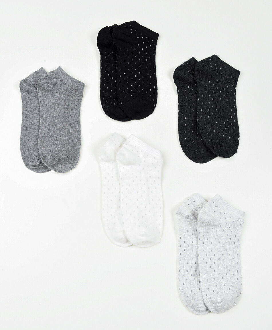 Pack 5 medias mujer puntitos