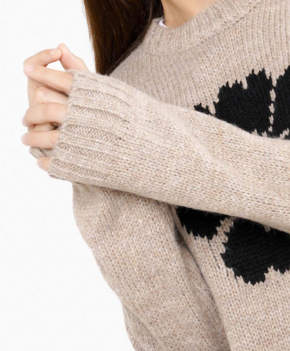 Sweater mujer melange blue