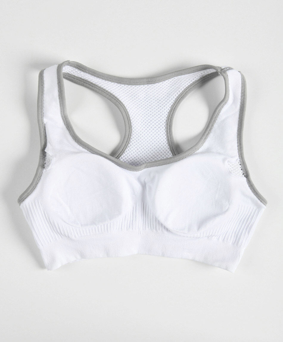 Top deportivo mujer malla escote redondo