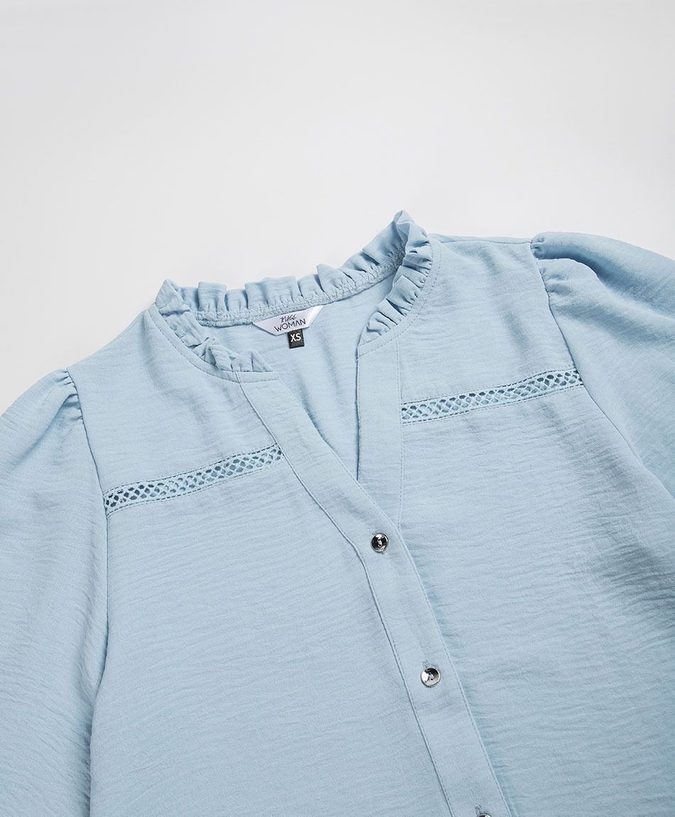 Blusa mujer cuello vuelitos