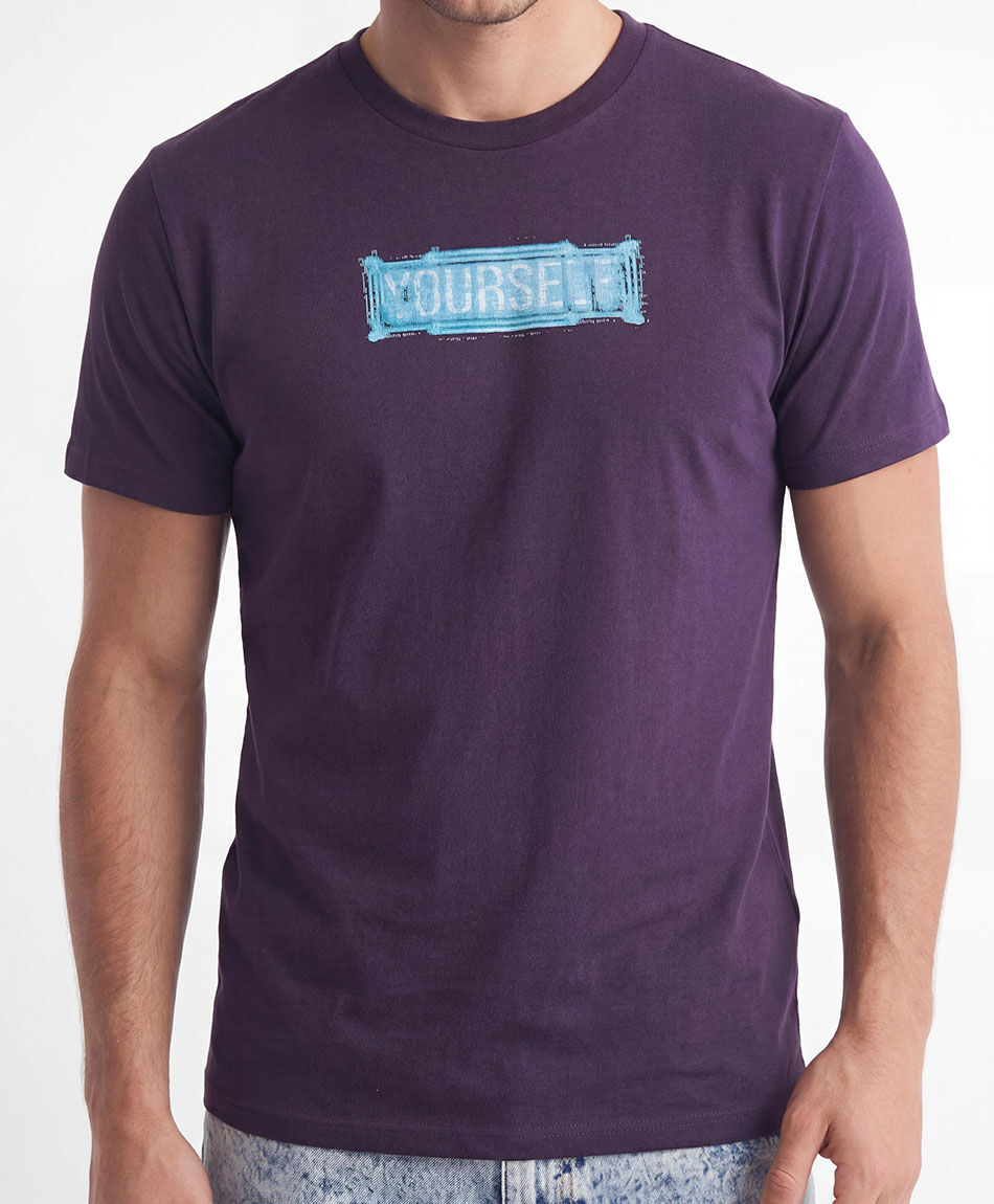 Remera hombre estampado yourself