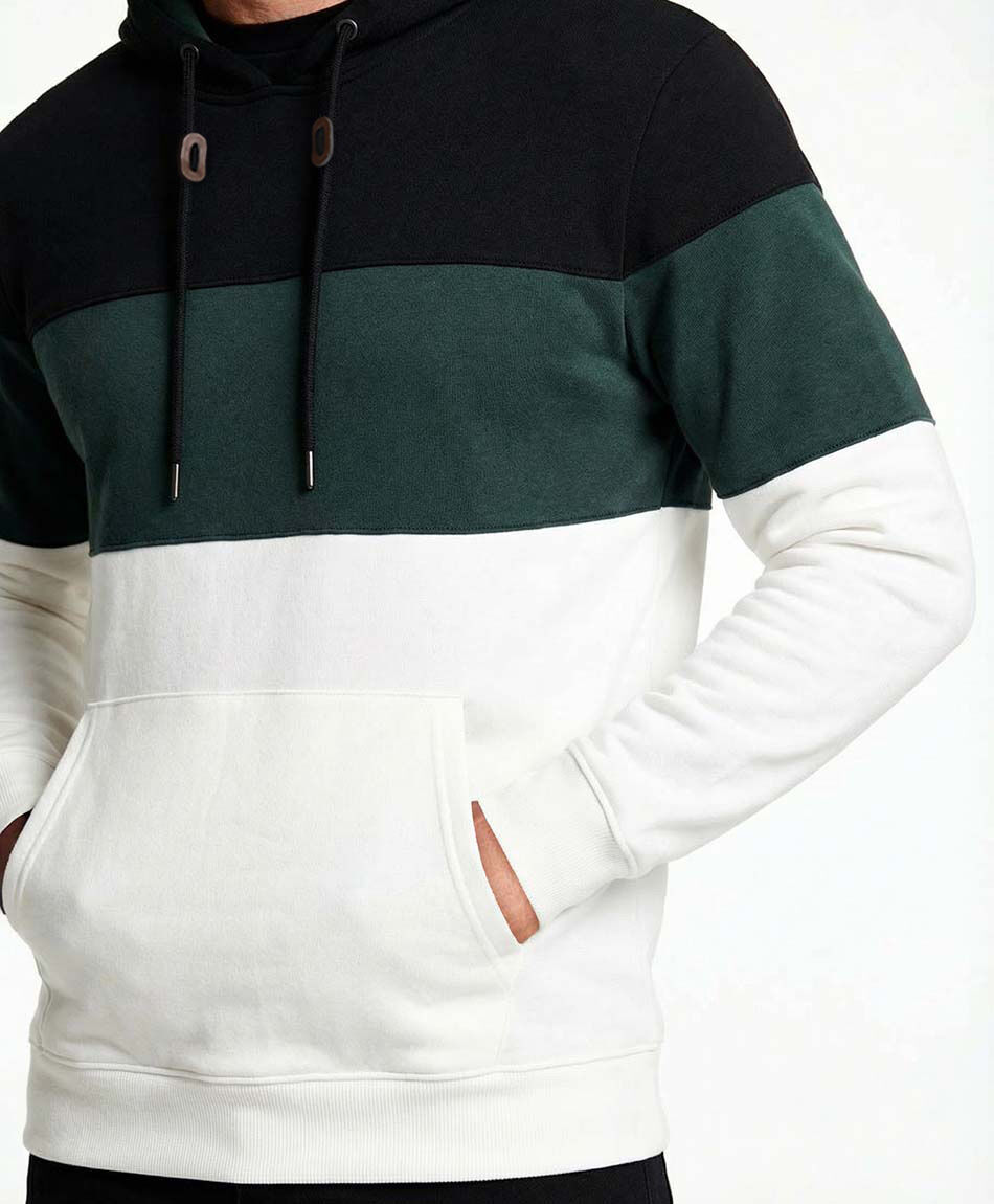 Buzo hombre canguro verde