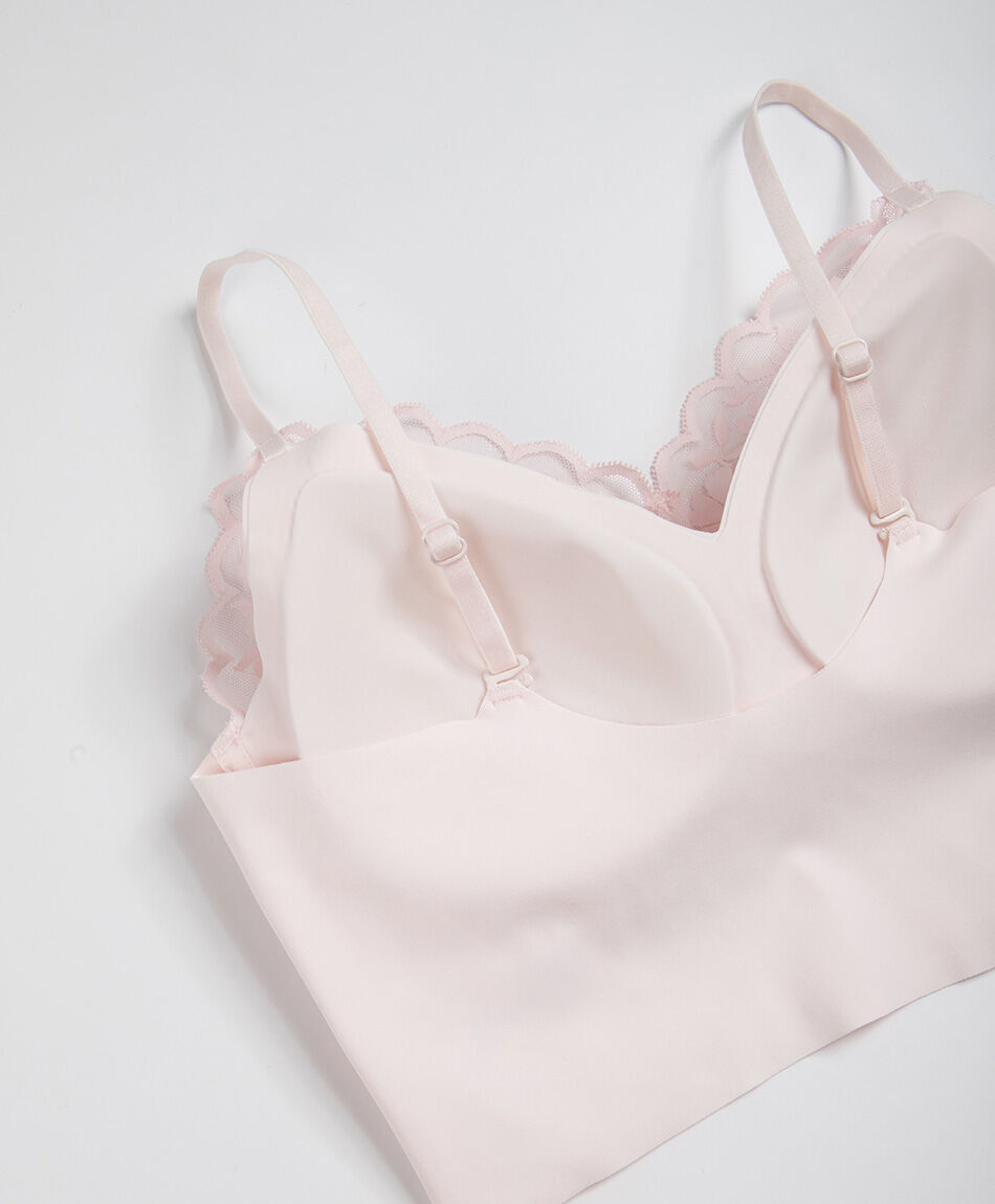Bralette mujer seamless encaje