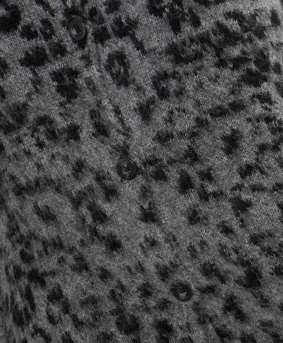 Cardigan mujer animal print grey