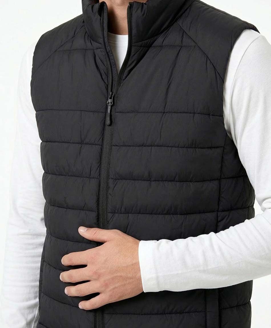 Campera deportiva hombre sin mangas negro