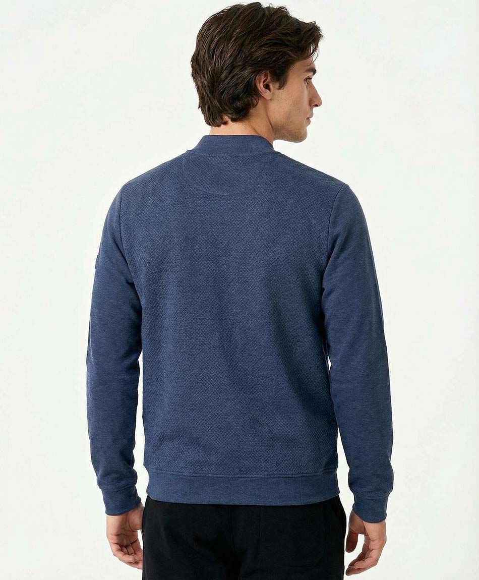 Campera hombre bomber azul