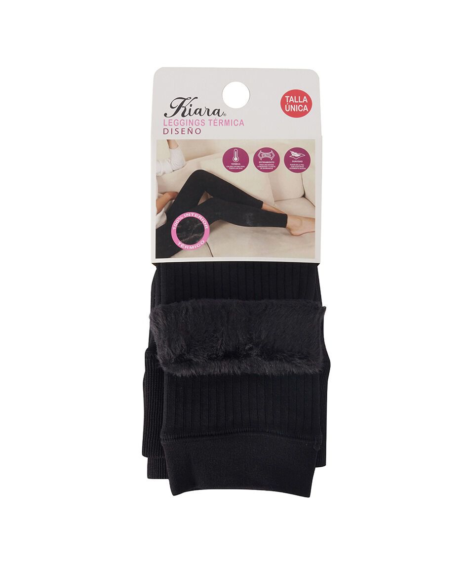 Panty mujer leggins t&eacute;rmica rayas